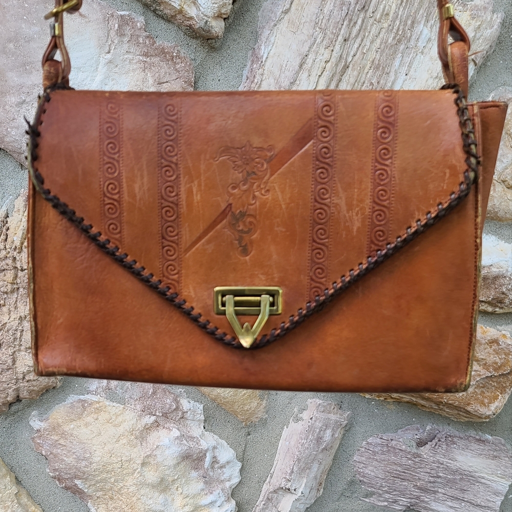 Meeker leather handbag